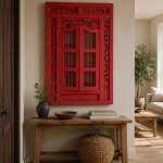 Painted Prison Style Mirror