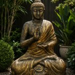 Sitting Buddha Statue Gold